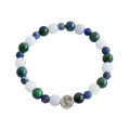Pulsera con dije plateado Sagitario