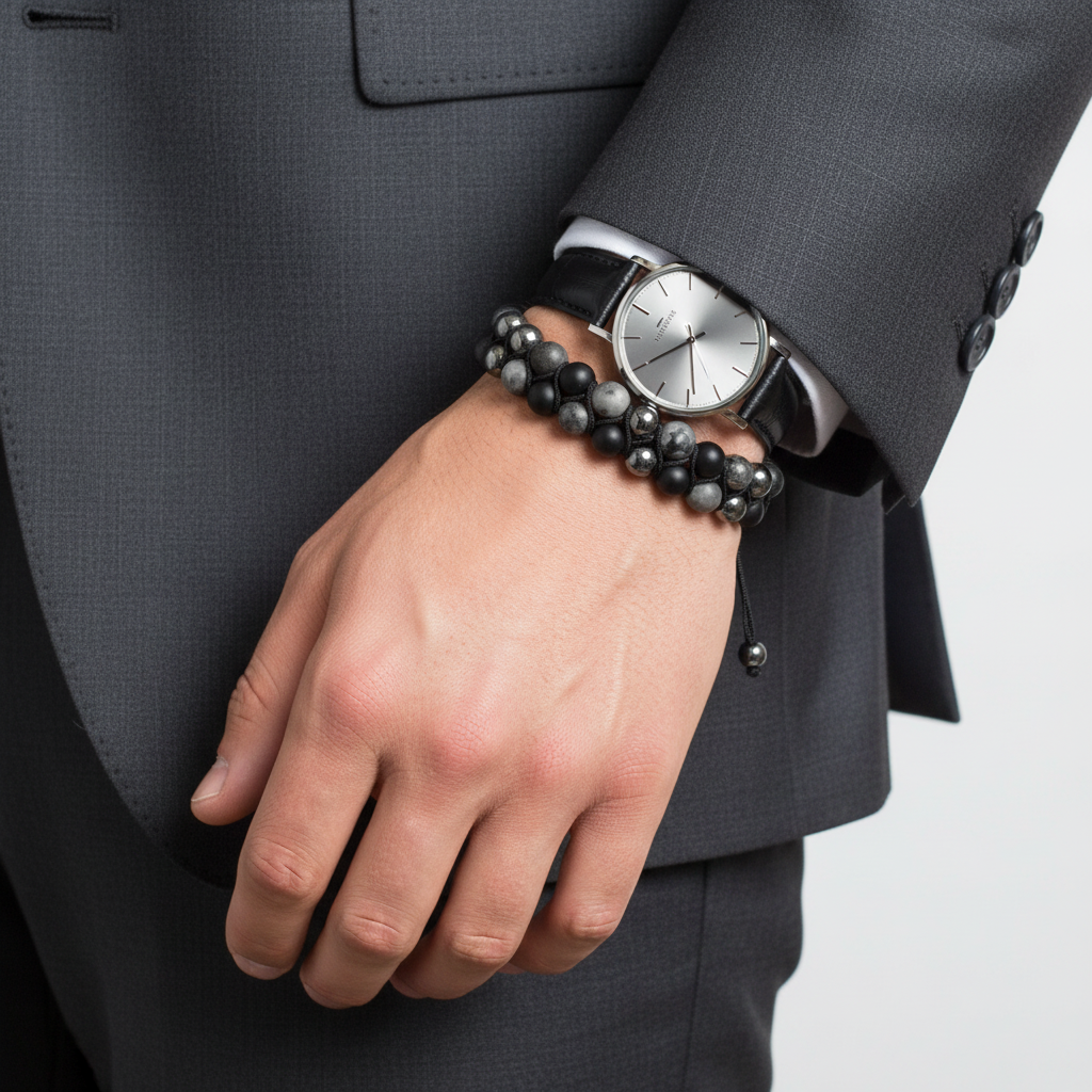 Brazalete en modelo masculino