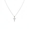 Collar cruz plata editorializado