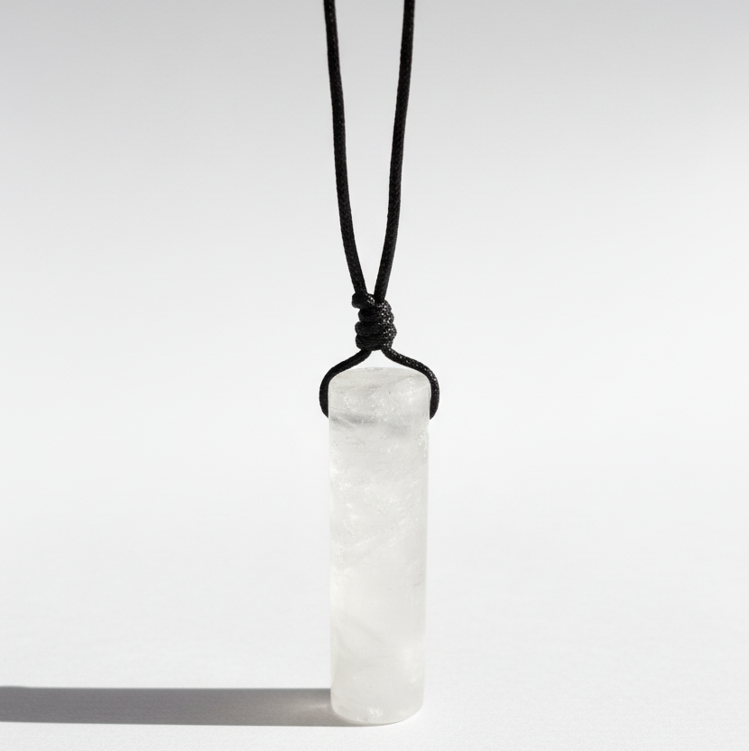 Collar Cuarzo - Fondo Blanco