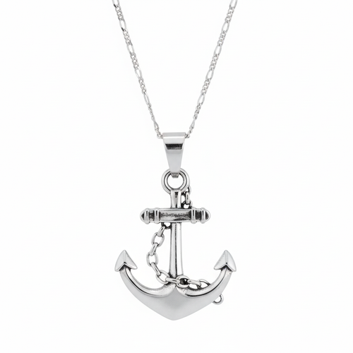Collar de ancla con cadena Figaro