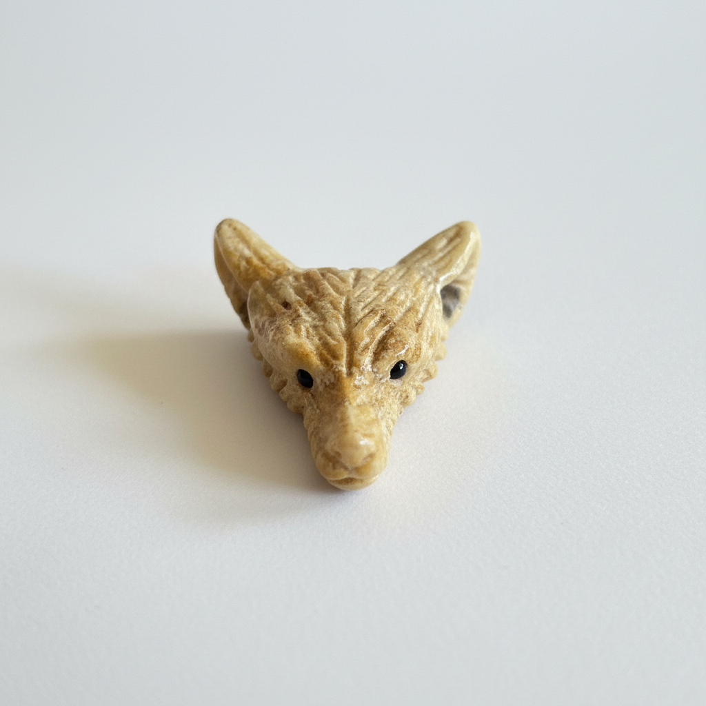 Lobo tallado - vista frontal