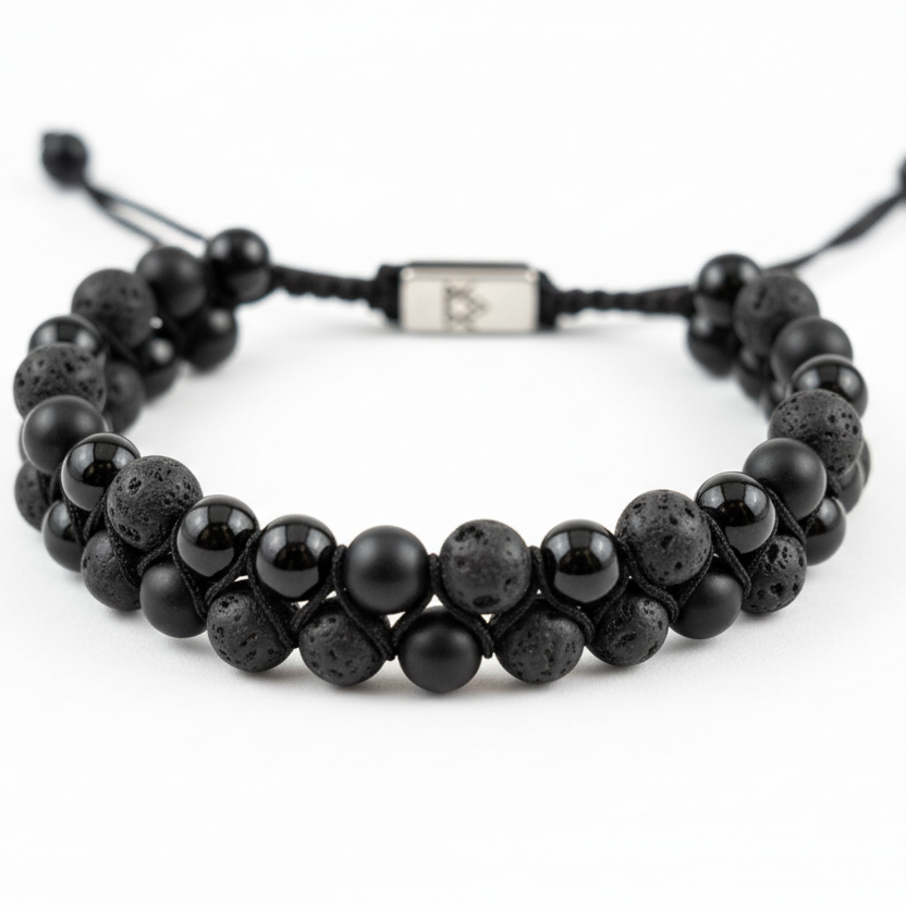 Pulsera ajustable negra