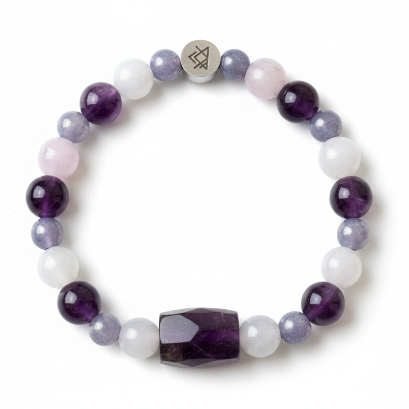 Pulsera amatista con piedra base amatista