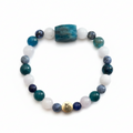 Pulsera azul con apatita