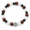 Pulsera con dije plateado