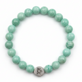 Pulsera de amazonita color natural suave