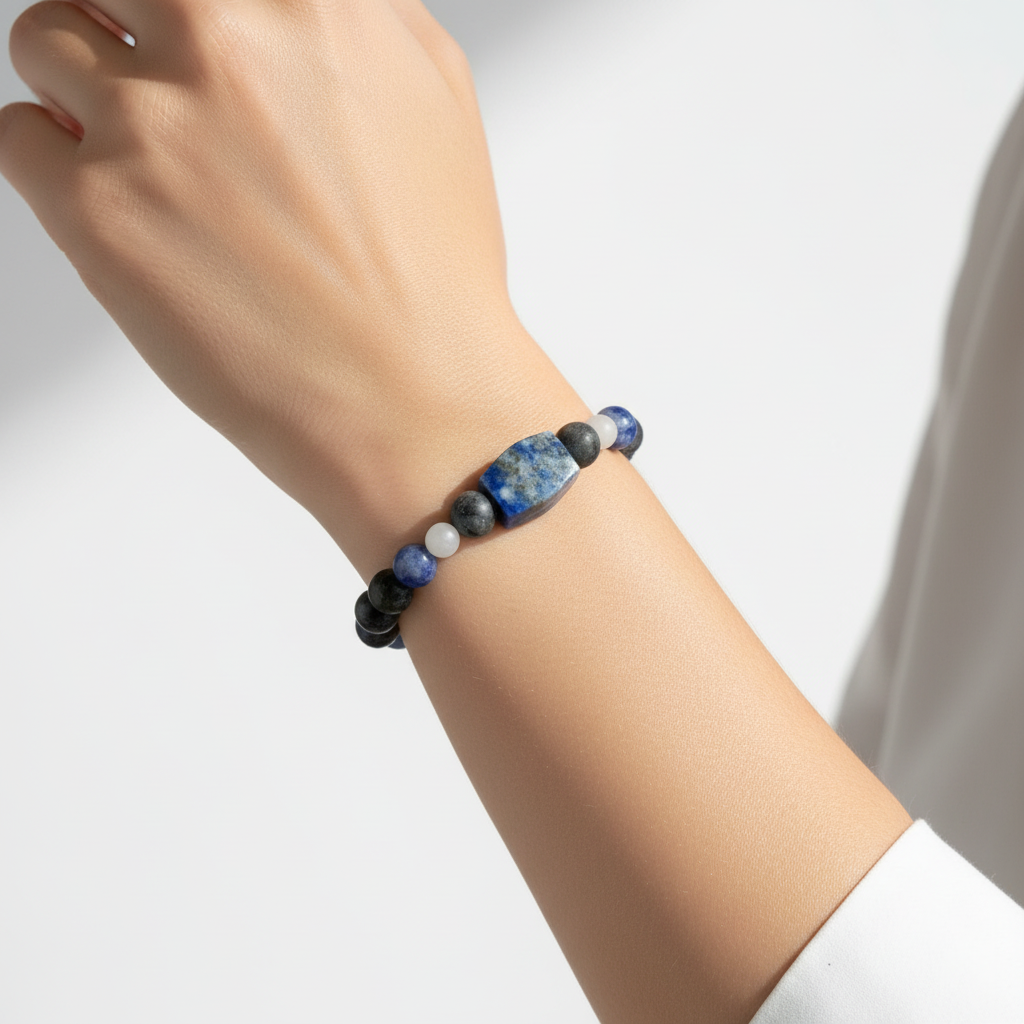 Pulsera en muñeca de modelo