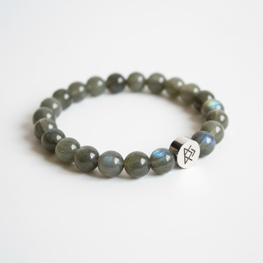 Pulsera labradorita - vista angular