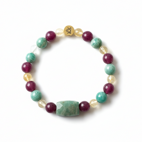 Pulsera multicolor en círculo