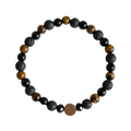 Pulsera negra con ojo de tigre mejorada
