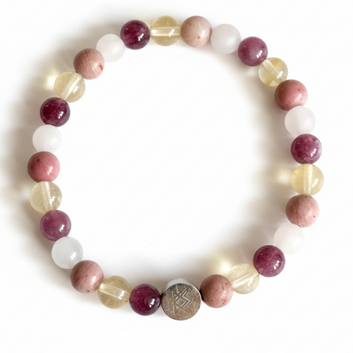 Pulsera piedras - fondo blanco